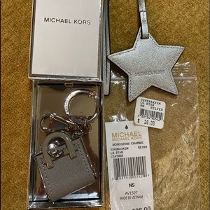 Michael Kors keychain &  Leather Star Charm